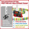 Christmas Dominos Train Toys for Kids 3-5 - 120PCS Dominos Stem Montessori Toy 3 4 5 6 7 8 Year Old Boy Girl Birthday Gifts Boys Toys Age 4-6 Stocking Stuffers Presents Gift for Autistic Kid Ages 4-8