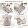 8 Set Packing Cubes for Suitcases, Packing Cubes with Shoe Bag, Cosmetics Bag, Clothing Bag, Accessories Bags Packing Cubes for Travel Luggage Organizer(Leopard)