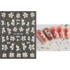 3 Sheets 5D Embossed Flower Nail Art Stickers,Nails Adhesive Stickers Nail Art Stickers for Nails DIY Manicure Decorations with Tweezer (Flower A-3Sheets)