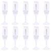 FZBNSRKO 10 Pcs Lip Gloss Tubes Mini Wineglass Shaped Empty Lip Mini Refillable Bottles Lip Gloss Tube Lip Balm Containers Glaze Container for Women Girls(8ml,Transparent)