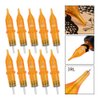 Tattoo Cartridge Needles, ATOMUS 10pcs 1RL 3RL 5RL 7RL 9RL Round Liner Disposable Tattoo Needle for Pen Rotary Machine Tattoo Supplies (Yellow 3RL 10pcs)