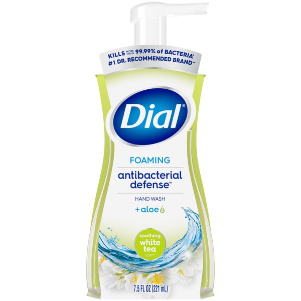 Dial Complete Antibacterial Foaming Hand Wash, Soothing White Tea, 7.5 fl oz