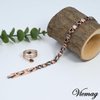 Vicmag Copper Bracelet for Women, Strength Magnetic Copper Bracelets 99.9% Solid Pure Copper Jewelry Valentine's Day Gift for Her (Adjustable Size with Gift Box)