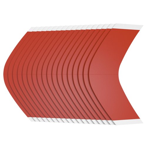 Sunshine Tape Liberty Red Hairpiece Wig Tape | Made in USA |108 A Curve Strips | Double Sided Adhesive Tape for Toupee Lace Front Wig Strong Hold Waterproof Contours