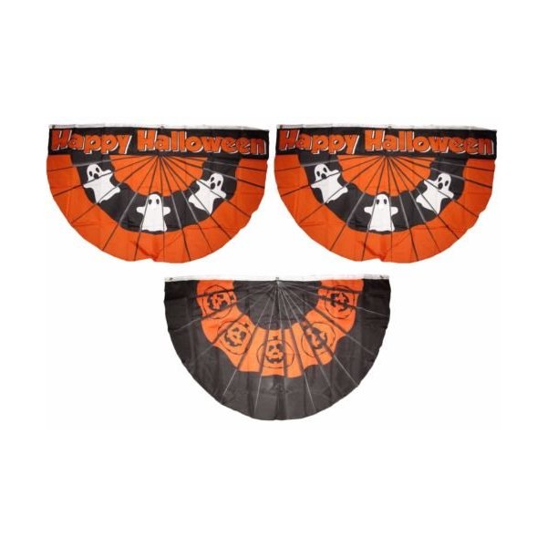 Moon Knives 3x5 Happy Halloween 3 Flag Wholesale Set Bunting Fan #2 3x5 Banner Grommets - Party Decorations Supplies For Parades - Prime Outside, Garden, Men Cave Decor Flag