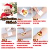 144 PCS Assorted Christmas Temporary Tattoos, Waterproof Body Face Stickers Birthday Stocking Stuffed Xmas Gifts Party Favors for Adults Kids, 72 Patterns