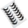 Pooplunch False Eyelashes Fluffy Cat Eye Look Wispy Long Dramatic Fake Eyelashes 8D Volume Faux Mink Lashs 7 Pairs Pack