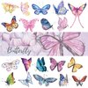 Ooopsiun Butterfly Tattoos for Kids Women - 120 Pcs Cute hand drawing Colorful Art Butterfly Temporary Tattoos, Butterfly Party Favors