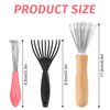 Comb and Brush Cleaner Tool Set - 3 Pieces with Rake Design for Home and Salon Use