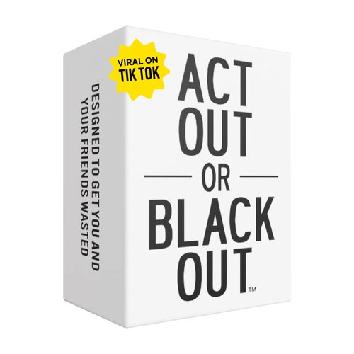 Do or Drink Act Out or Black Out Charades Drinking Card Games for Adults, Fun Adult Game with 350 Prompts - Great Party Game for Game Night, Bachelorette Parties, Couples, and More