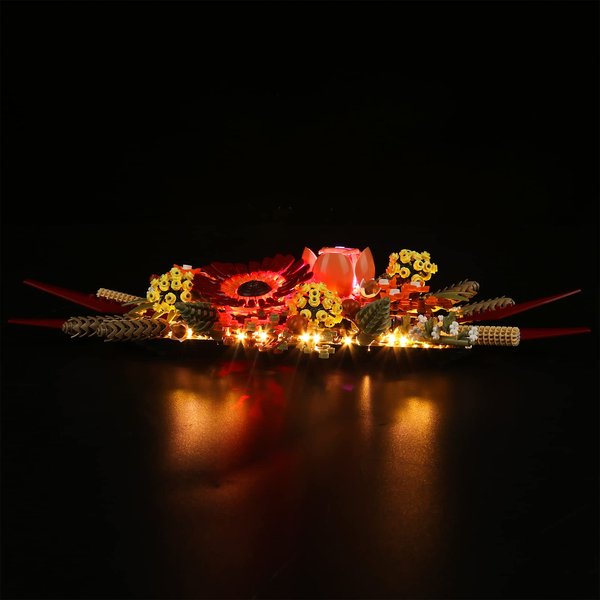 Bourvill LED Lights Kit for Lego Dried Flower Centerpiece 10314 - Lights Set Compatible with Lego 10314 Set -Classic Version (Lights Kit without Model)