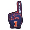 Pets First NCAA Illinois Fighting Illini #1 Fan Toy. Best Sports Dog Toy with Double Stitched Trim and Tough Nylon Material Filled with Chewable Polyfil and Inner Squeaker