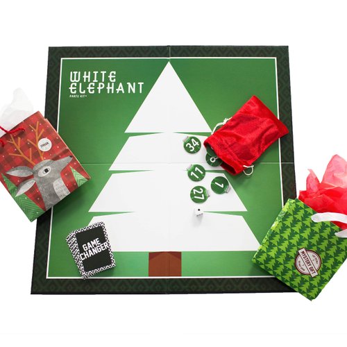 White Elephant Party Kit - The Best Gift to Organize The Gift Exchange Game with The Worst Gifts AS SEEN in Rolling Stone!
