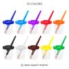 BigOtters Paint Cups – Paint Containers with Lids, 10PCS No Spill Paint Cups with Lid 10PCS Toddler Paint Brushes for Art Supplies Kids Early Learning Toys