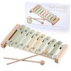Ehome Xylophone, Musical Instruments Set Neutral Colors Wooden Montessori Toys Percussion Music Modern Boho Xylophone Birthday Gifts for 1 2 3 Year Old Kids Baby Toddlers Boys Girls