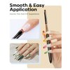 Modelones Nail Art Brush Cleaner & Restorer for Solid Gel Polish/Nail Extension Gel/Builder Gel/Nail Art Liner/Dip Powder/Acrylic Powder Manicure Brush DIY Salon at Home - 80ml, W/Pro Nail Art Brush