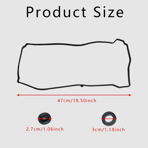 Valve Cover Gasket Set, Engine Valve Cover Gasket, Valve Cover Seal Gasket Compatible with Honda Accord Civic CR-V, Acura CSX ILX RSX RDX TSX, Replaces #VS50614R, 12341-R40-A00