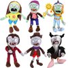 JHESAO 6 PCS PVZ Plushies RA Plants and Zombies Plush Sets Toy Guitar, Pirate Zombies 1 2 Stuffed Soft Archmage Zombie Doll, Football Zombie PVZ Plush Figure Doll Cowboy Zombies New