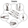 JSHANMEI Long line Snap Clips Stainless Steel Longline Branch Hanger Snap Swivels Float Line Tuna Clip Fishing Accessories (6inch-8pcs)