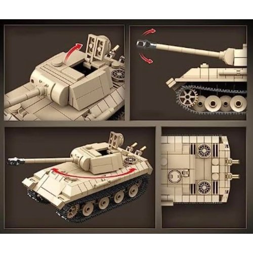 General Jim's Military Themed WW2 Building Blocks Tank Sets for World War 2 Brick Building Enthusiats (German Panther Ausf Tank)