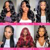 Holiden Body Wave Lace Front Wigs Human Hair Pre Plucked 13x6 HD Transparent Lace Frontal Wigs Human Hair 200% Density Glueless Wigs for Women 12A Brazilian Virgin Human Hair with Baby Hair 20 Inch