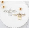 Olbye Wedding Hair Comb Headpieces for Bride Hair Comb Crystal Bridal Hair Accessories (Silver)