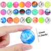Hxezoc 24 Pcs Bouncy Balls for Kids, 32mm 6 Styles Rubber Bounce Balls Bulk for Party Favors, Goodie Bag Fillers, Easter Gift Bag Stuffers, Basket Stuffers, Classroom Prizes