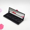 2 Pcs 5 Grids Empty Eyeshadow Palette Cosmetics Makeup Storage Container DIY Eye Shadow Palette Case with Mirror and Window for Blush Eyebrow Powder Lipstick, Inner Diameter 26mm