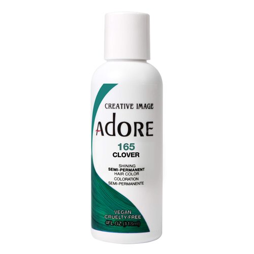Adore Semi Permanent Hair Color - Vegan and Cruelty-Free Hair Dye - 4 Fl Oz - 165 Clover (Pack of 1)