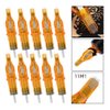 Tattoo Cartridge Needles, ATOMUS 10pcs 7M1 9M1 11M1 13M1 15M1 Disposable Tattoo Needle for Pen Rotary Machine Tattoo Supplies (Yellow 11M1 10pcs)