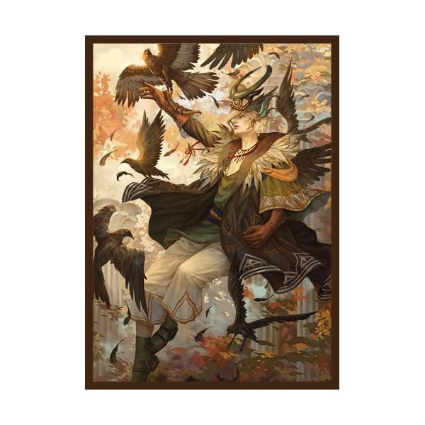 Fantasy North - Tirius - Child of The Wind - 100 Smooth Matte TCG Card Sleeves - Fits Magic MTG Commander Pokemon and Other Card Games - Playing Card Sleeves