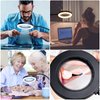 10X Magnifying Glass Lamp with Light Magnifier Light with Clip, Adjustable Flexible Gooseneck, 3 Color Modes Magnifying Lamp with USB Powered, Perfect for Daily Hobbies Repairing, Reading, Crafts