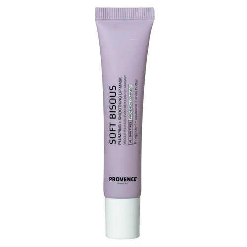 Provence Beauty Soft Bisous Plumping + Smoothing Lip Mask – Anytime Hydration For Visibly Plumper Lips – Lip Mask Overnight Treatment – Deeply Moisturizing and Nourishing