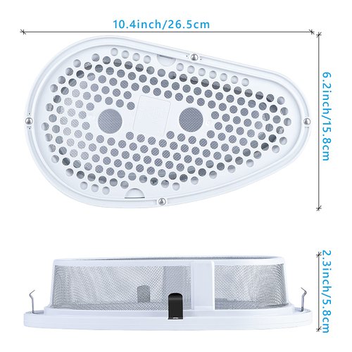 The Replacement Lint Filter and Case Cover, W10828351 Lint Trap Compatible with Whirlpool/Sears/Roper Stackable Washer/Dryer