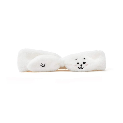 BT21 Official Merchandise by Line Friends - RJ Character Spa Makeup Hair Wrap Headband