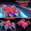 Spider Remote Control Car, USB Direct Charging RC Cars with Cool Lights, 2.4Ghz Double Sided Drift RC Stunt Car, 360°Rotating 4WD Off-Road Race Car Toys for 4-6 6-12 Boy Girl Kids Gifts