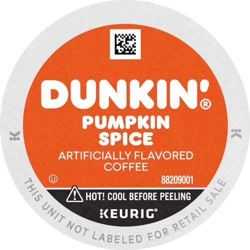 Dunkin' Pumpkin Spice Flavored Coffee, 60 Keurig K-Cup Pods