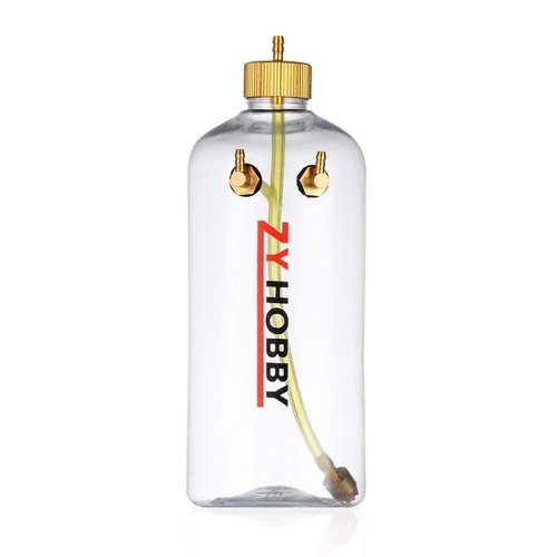 RC Gas Fuel Tank 360ML,ZYHOBBY Fuel Bottle for RC Airplane Model -Transparent Plastic