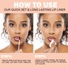 popcode Peel Off Lip Liner Stain, Infused with Nourishing Ingredients & Vitamin E, Quick Set Lip Stain Peel Off Long Lasting For All Skin Types,#001 Nude Brown