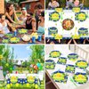 24 Guests Pickleball Party Decorations Supplies Pickleball Party Tableware Set Pickleball Player Themed Tablecloths Party Disposable Plates and Napkin for Baby Shower Brithday Party Decorations
