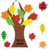 4E's Novelty Thankful Tree Craft Kit 12-Pack, Foam, Self-Adhesive - 11” Tree of Thanks, Thanksgiving Tree Craft, Ideal for Fall Crafts for Kids 4-8, Perfect Gratitude Tree Kit with Leaves to Write On
