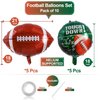 10 Pack 18 Inch Rugby Balloons football balloons Football Field Balloons for touch down Tailgate Game Day Sports Theme Supplies Birthday Party Decorations