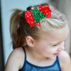 5 Pcs Christmas Sequins Alligator Clips Girls Hair Clips Bows Barrettes Hair Accessories,Include Santa,Christmas Tree and Cap, Elk Styles