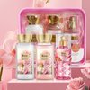 Bodybeau Bath and Body Gift Set for Women & Girls, Rose 3PCS Set for - Shower Gel, Body Lotion, Body Mist, Personal Portable Body Care Travel Set for Birthday Christmas New Year Gifts for Her