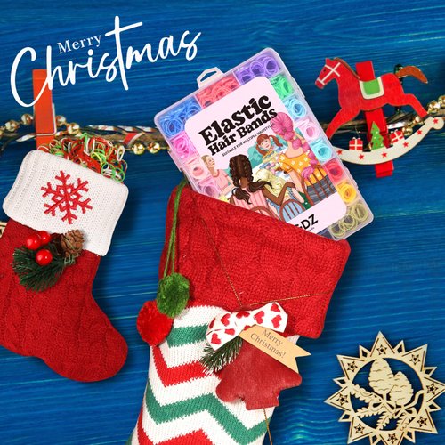 YGDZ Hair Ties, 1500pcs Elastic Hair Bands, 120pcs Baby Hair Ties, Hair Accessories for Girl, Toddler, [multiple colors], With Hair Tail Tools, Rat Tail Comb