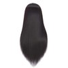 Headfix 26"-28" Long Hair Mannequin Head Synthetic Fiber Hair Hairdresser Practice Styling Training Head Cosmetology Manikin Doll Head with Clamp (6F1919BY0220)