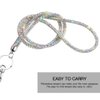 Soleebee Rhinestone Office Lanyard, 31.5'' Bling Neck Lanyard with Metal Clasp & Keyring, Crystal Lanyard for Women, ID Card, Keys Strap (AB Color)