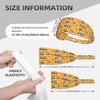 DSSWTP Gudetama Cute Workout Headbands Fashion Sports Sweatbands Yoga Hairbands for Fitness Elastic Athletic Non Slip Wicking Headscarf for Men Womens Girls Summer Accessories Elastic Bands