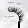 Lilly Lashes 3D Paris Faux Mink Strip Lashes, False Eyelashes Dramatic Look, Reusable False Lashes, Fake Lashes Pack, Lash Strips with Luxury Silk Like Fibers, No Lash Glue Included
