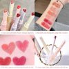 KWOLYKIM 2 Colors Jelly Lipstick & Matte Lipstick, Heart shaped Lip Stain Love Tinted Lip Balm and Velvet Creamy Lip Glaze Hydrating Long lasting Glossy Moisturizing Plumping Lip Makeup